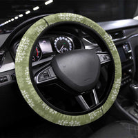 Vesuvian Green Palaka Quilt Hawaii Steering Wheel Cover Traditional Hawaii-plaid Pattern - Polynesian Pride