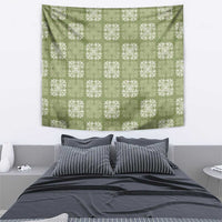 Vesuvian Green Palaka Quilt Hawaii Tapestry Traditional Hawaii-plaid Pattern LT14 - Polynesian Pride
