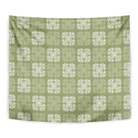Vesuvian Green Palaka Quilt Hawaii Tapestry Traditional Hawaii-plaid Pattern LT14 - Polynesian Pride