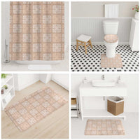 Beige Palaka Quilt Hawaii Bathroom Set Traditional Hawaii-plaid Pattern - Polynesian Pride