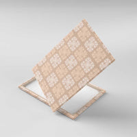 Beige Palaka Quilt Hawaii Canvas Wall Art Traditional Hawaii-plaid Pattern - Polynesian Pride