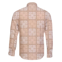Beige Palaka Quilt Hawaii Family Matching Puletasi and Hawaiian Shirt Traditional Hawaii-plaid Pattern LT14 - Polynesian Pride