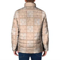 Beige Palaka Quilt Hawaii Padded Jacket Traditional Hawaii-plaid Pattern LT14 - Polynesian Pride