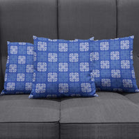Royal Blue Palaka Quilt Hawaii Pillow Cover Traditional Hawaii-plaid Pattern - Polynesian Pride