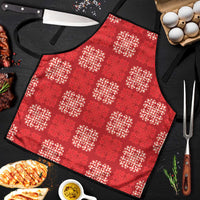 Red Palaka Quilt Hawaii Apron Traditional Hawaii-plaid Pattern - Polynesian Pride