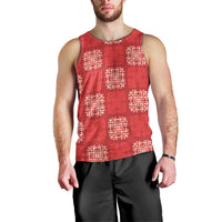 Red Palaka Quilt Hawaii Men Tank Top Traditional Hawaii-plaid Pattern LT14 - Polynesian Pride