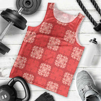 Red Palaka Quilt Hawaii Men Tank Top Traditional Hawaii-plaid Pattern LT14 - Polynesian Pride