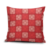 Red Palaka Quilt Hawaii Pillow Cover Traditional Hawaii-plaid Pattern - Polynesian Pride