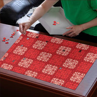 Red Palaka Quilt Hawaii Puzzle Traditional Hawaii-plaid Pattern LT14 - Polynesian Pride