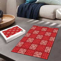 Red Palaka Quilt Hawaii Puzzle Traditional Hawaii-plaid Pattern LT14 - Polynesian Pride