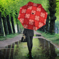 Red Palaka Quilt Hawaii Umbrella Traditional Hawaii-plaid Pattern LT14 - Polynesian Pride