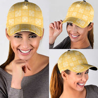 Yellow Palaka Quilt Hawaii Classic Cap Traditional Hawaii-plaid Pattern LT14 - Polynesian Pride