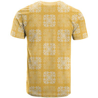 Yellow Palaka Quilt Hawaii T Shirt Traditional Hawaii-plaid Pattern - Polynesian Pride