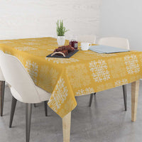 Yellow Palaka Quilt Hawaii Tablecloth Traditional Hawaii-plaid Pattern - Polynesian Pride