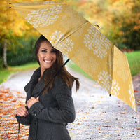 Yellow Palaka Quilt Hawaii Umbrella Traditional Hawaii-plaid Pattern LT14 - Polynesian Pride