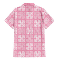 Pink Palaka Quilt Hawaii Family Matching Mermaid Dress and Hawaiian Shirt Traditional Hawaii-plaid Pattern - Polynesian Pride