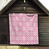 Pink Palaka Quilt Hawaii Quilt Traditional Hawaii-plaid Pattern - Polynesian Pride