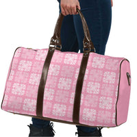 Pink Palaka Quilt Hawaii Travel Bag Traditional Hawaii-plaid Pattern - Polynesian Pride