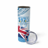 Fiji Day 1970 Skinny Tumbler Proud To Be A Fijian Tapa Pattern