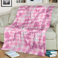 Alaka Aloha Hawaii Blanket Plumeria Lei With Palaka Motif - Polynesian Pride