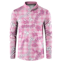 Alaka Aloha Hawaii Button Sweatshirt Plumeria Lei With Palaka Motif - Polynesian Pride