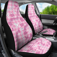 Alaka Aloha Hawaii Car Seat Cover Plumeria Lei With Palaka Motif - Polynesian Pride