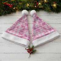 Alaka Aloha Hawaii Christmas Santa Hat Plumeria Lei With Palaka Motif - Polynesian Pride