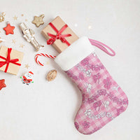 Alaka Aloha Hawaii Christmas Stocking Plumeria Lei With Palaka Motif - Polynesian Pride