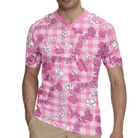 Alaka Aloha Hawaii Rugby Jersey Plumeria Lei With Palaka Motif - Polynesian Pride