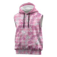 Alaka Aloha Hawaii Sleeveless Hoodie Plumeria Lei With Palaka Motif - Polynesian Pride