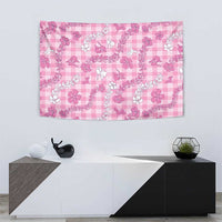 Alaka Aloha Hawaii Tapestry Plumeria Lei With Palaka Motif - Polynesian Pride
