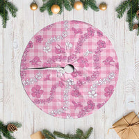 Alaka Aloha Hawaii Tree Skirt Plumeria Lei With Palaka Motif - Polynesian Pride