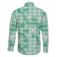 Omaomao Aloha Hawaii Family Matching Summer Maxi Dress and Hawaiian Shirt Plumeria Lei With Palaka Motif - Polynesian Pride