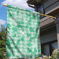 Omaomao Aloha Hawaii Garden Flag Plumeria Lei With Palaka Motif - Polynesian Pride