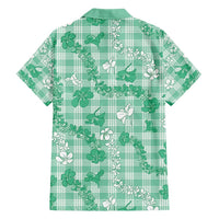 Omaomao Aloha Hawaii Hawaiian Shirt Plumeria Lei With Palaka Motif LT14 - Polynesian Pride