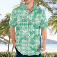 Omaomao Aloha Hawaii Hawaiian Shirt Plumeria Lei With Palaka Motif LT14 - Polynesian Pride