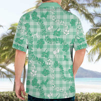 Omaomao Aloha Hawaii Hawaiian Shirt Plumeria Lei With Palaka Motif LT14 - Polynesian Pride
