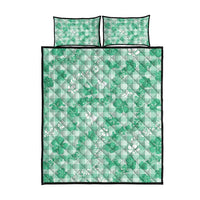 Omaomao Aloha Hawaii Quilt Bed Set Plumeria Lei With Palaka Motif - Polynesian Pride