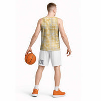 Melemele Aloha Hawaii Basketball Jersey Plumeria Lei With Palaka Motif LT14 - Polynesian Pride