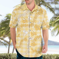 Melemele Aloha Hawaii Hawaiian Shirt Plumeria Lei With Palaka Motif LT14 - Polynesian Pride