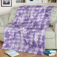 Poni Aloha Hawaii Blanket Plumeria Lei With Palaka Motif - Polynesian Pride