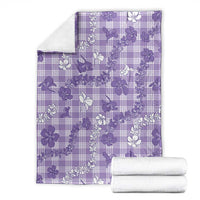 Poni Aloha Hawaii Blanket Plumeria Lei With Palaka Motif - Polynesian Pride