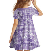 Poni Aloha Hawaii Family Matching Short Sleeve Bodycon Dress and Hawaiian Shirt Plumeria Lei With Palaka Motif - Polynesian Pride