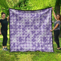 Poni Aloha Hawaii Quilt Plumeria Lei With Palaka Motif - Polynesian Pride