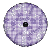 Poni Aloha Hawaii Spare Tire Cover Plumeria Lei With Palaka Motif - Polynesian Pride
