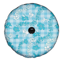 Polu Aloha Hawaii Spare Tire Cover Plumeria Lei With Palaka Motif - Polynesian Pride