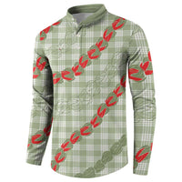 Omaomao Aloha Hawaii Button Sweatshirt Rosebud Lei With Palaka Motif - Polynesian Pride