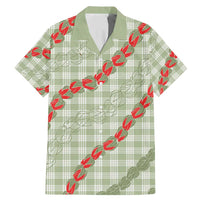 Omaomao Aloha Hawaii Family Matching Mermaid Dress and Hawaiian Shirt Rosebud Lei With Palaka Motif - Polynesian Pride