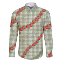 Omaomao Aloha Hawaii Family Matching Short Sleeve Bodycon Dress and Hawaiian Shirt Rosebud Lei With Palaka Motif - Polynesian Pride