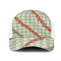 Omaomao Aloha Hawaii Mesh Trucker Cap Rosebud Lei With Palaka Motif - Polynesian Pride